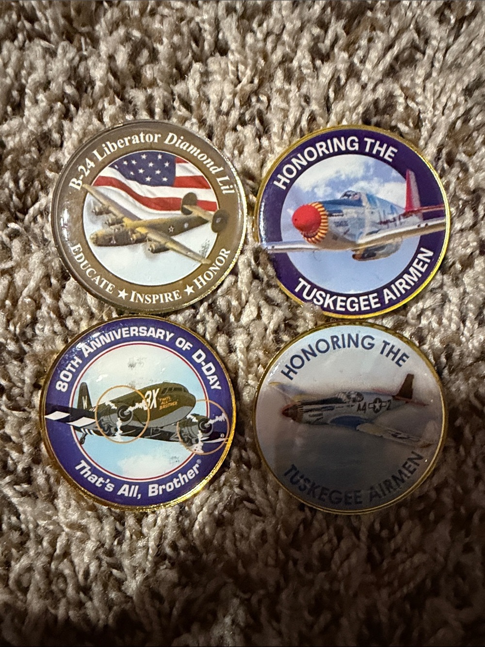 Tuskegee Airmen Commemorative coin set-